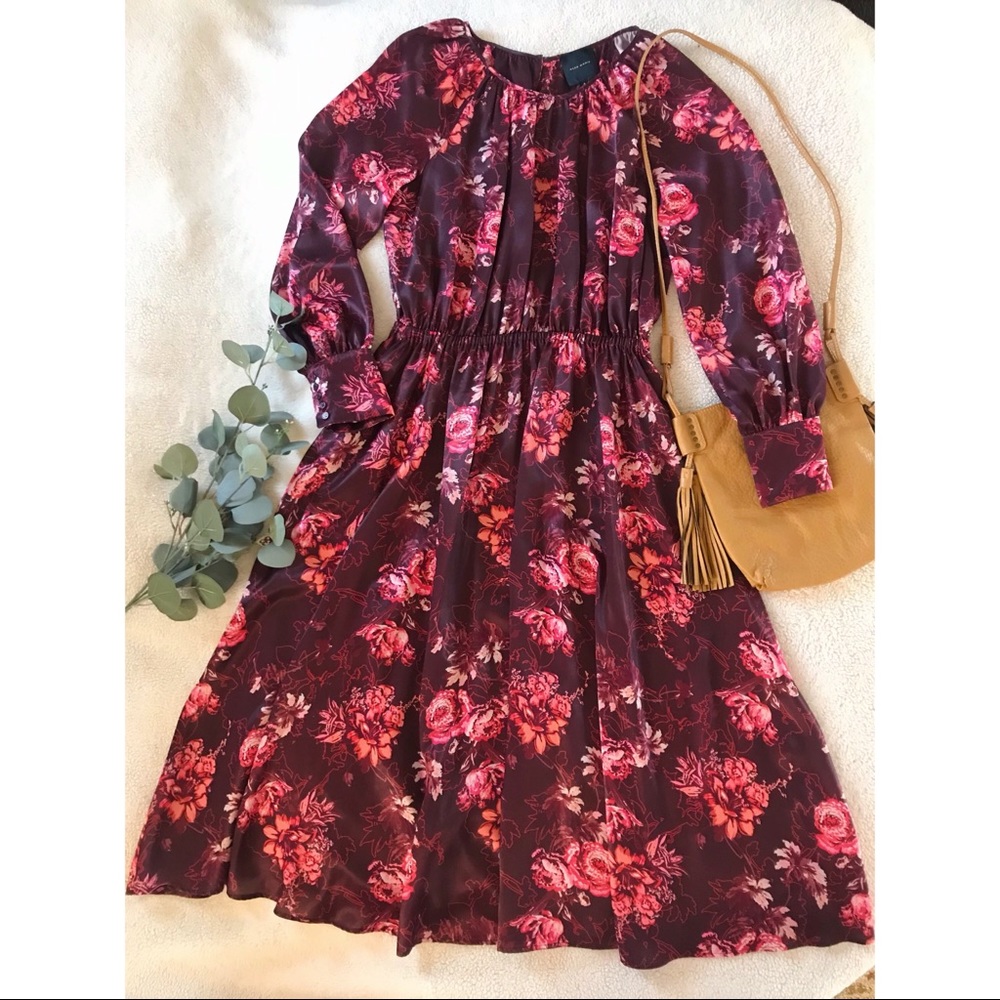 Alex Marie Midi Length Floral Dress